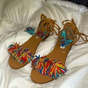 NWOT Steve Madden lace up sandals